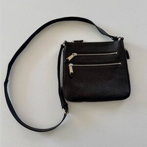 Cole Haan Black Textured Crossbody Bag